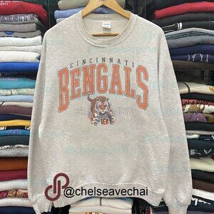 Vintage Cincinnati Bengals Sweatshirt, Vintage NFL Bengals Football Unisex Shirt